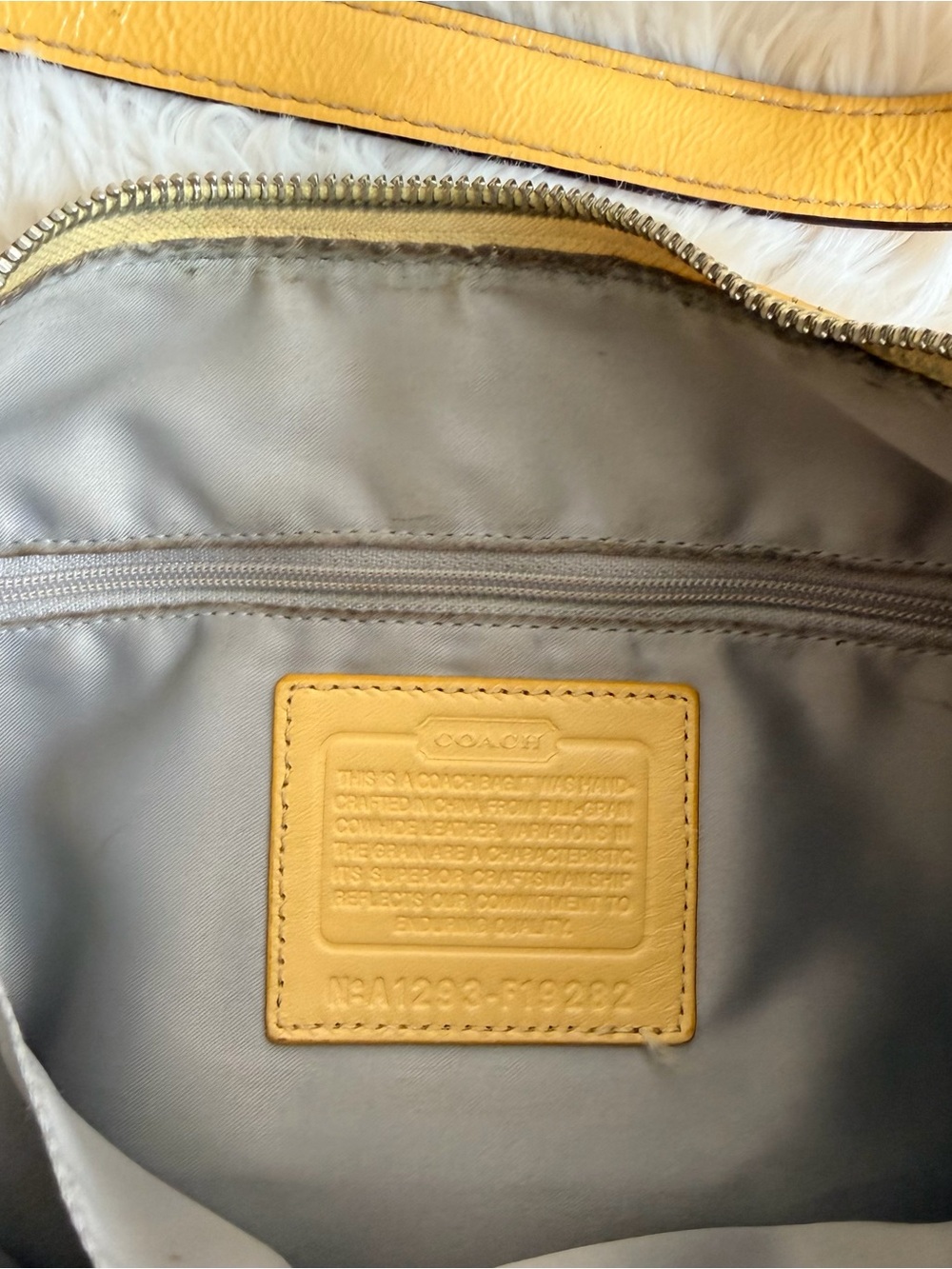 Coach Yellow Patent Leather Shoulder Bag w/Dustbag - Picture 6 of 14